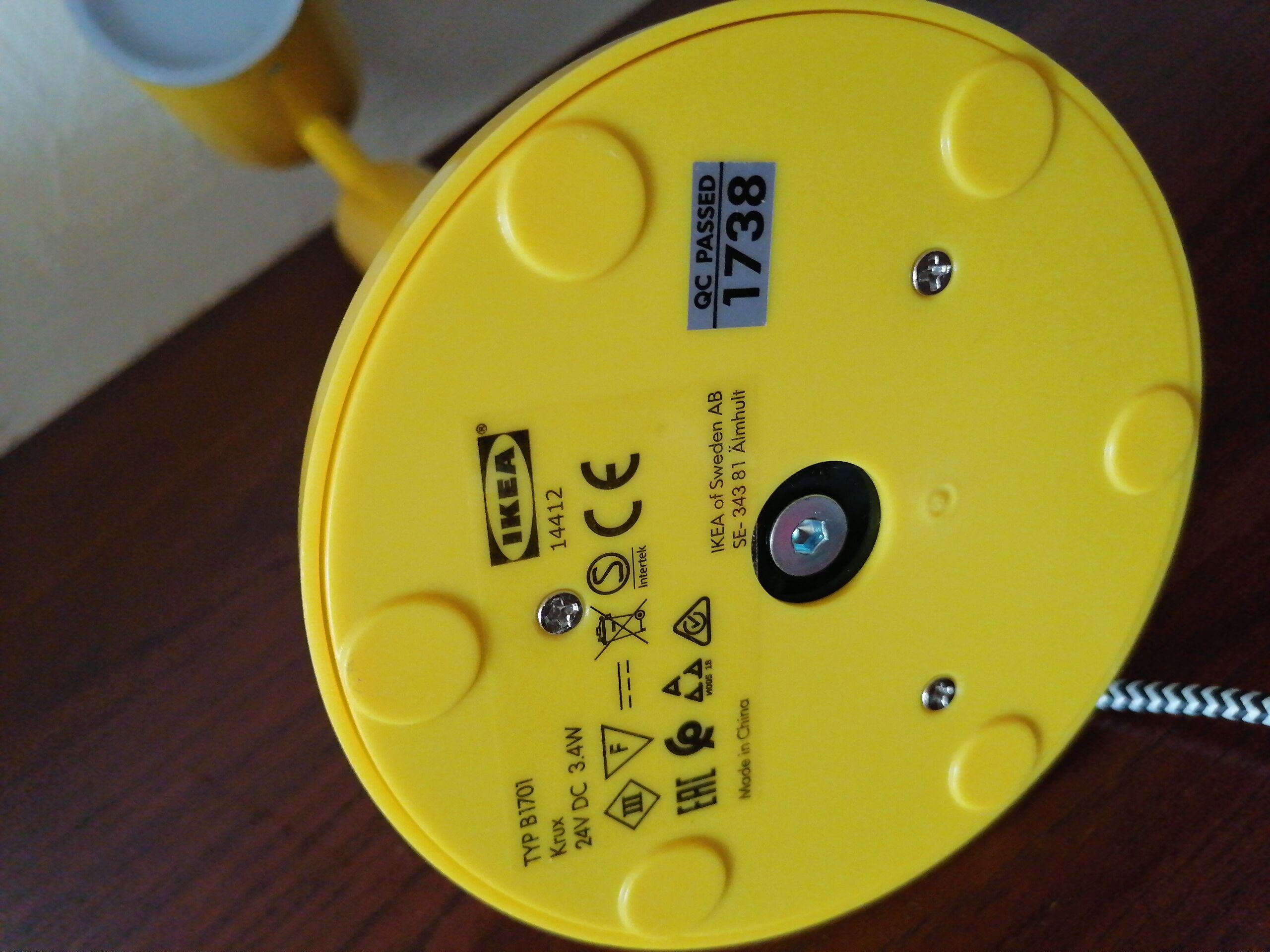 Desk lamp kruz yellow