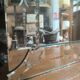 Square Venetian mirror from around 1940.