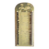 Vintage wooden organizer shopping list