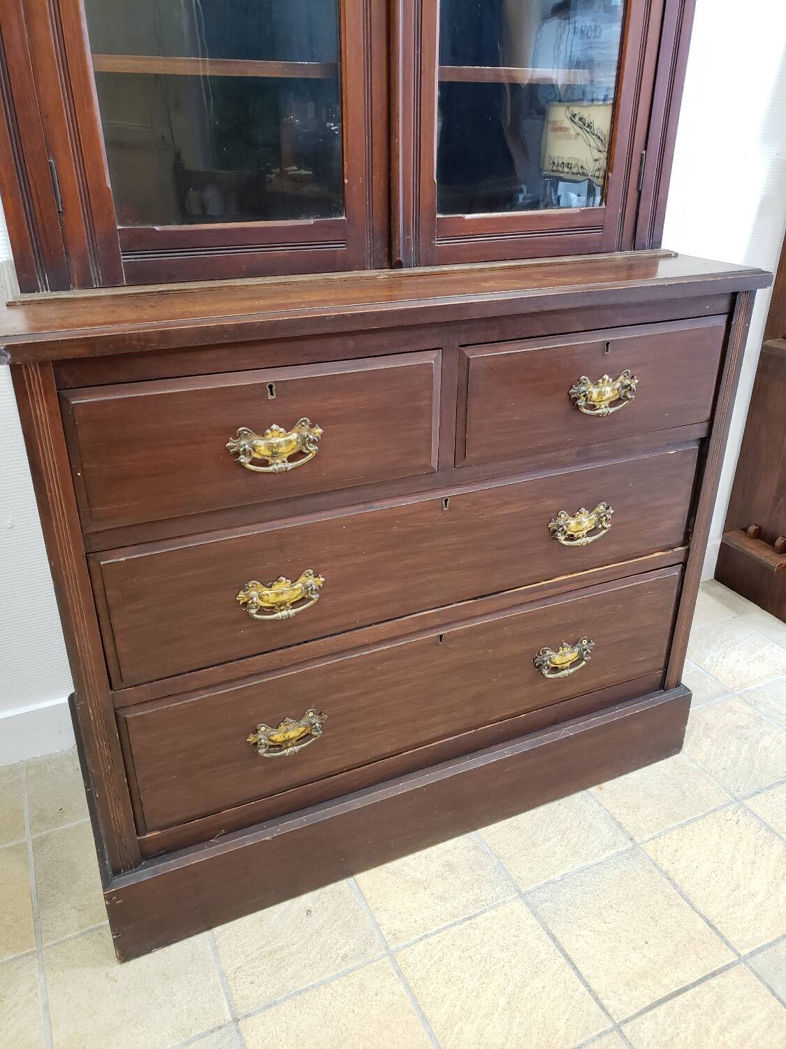 George III English commode library