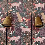 Pair of modular wall lights, Scandinavian design, 1950s.