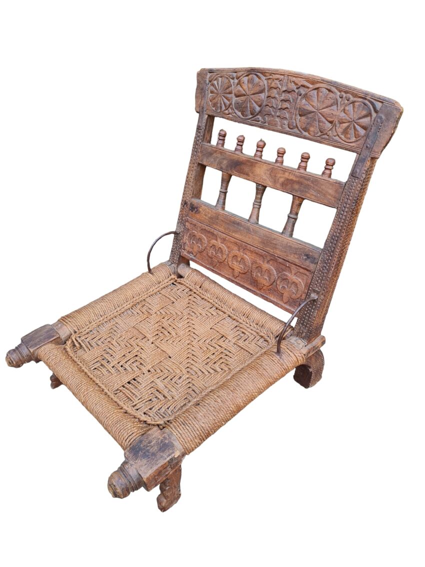 Chaise ancienne indienne ethnique | Selency