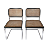 Pair chairs Cesca B32 by Marcel Breuer