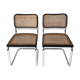 Pair chairs Cesca B32 by Marcel Breuer