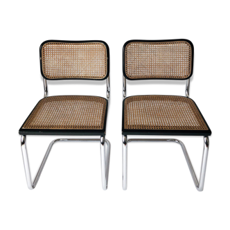 Pair chairs Cesca B32 by Marcel Breuer