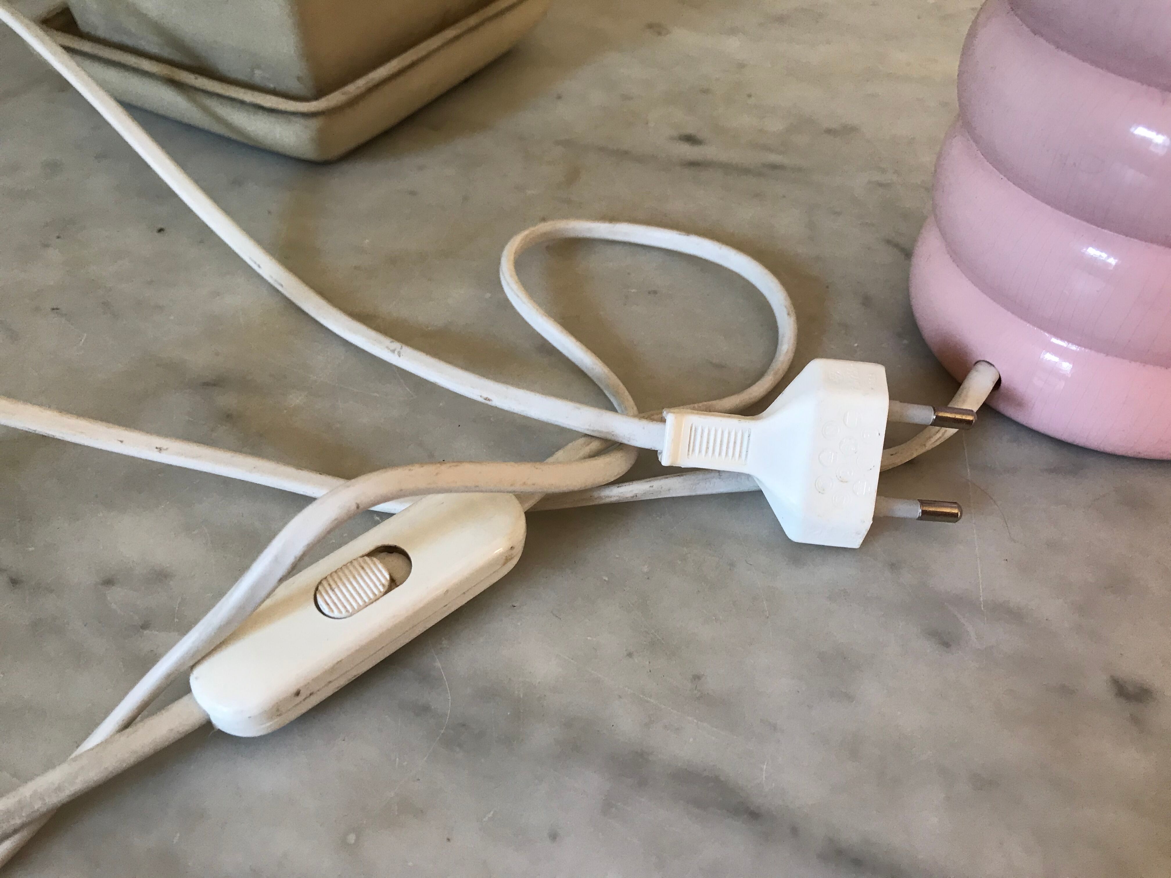 Vintage bedside lamp in opaline