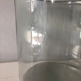 Duo of glass jars old vintage