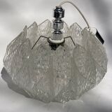 Acrylic ice glass chandelier, Germany 1970s