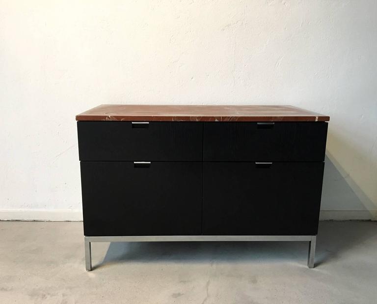 Furniture with Florence Knoll marble top, 1961