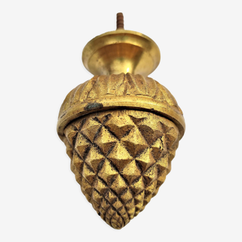 Furnishing ornament in the shape of a bronze pine cone