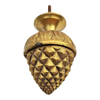 Furnishing ornament in the shape of a bronze pine cone