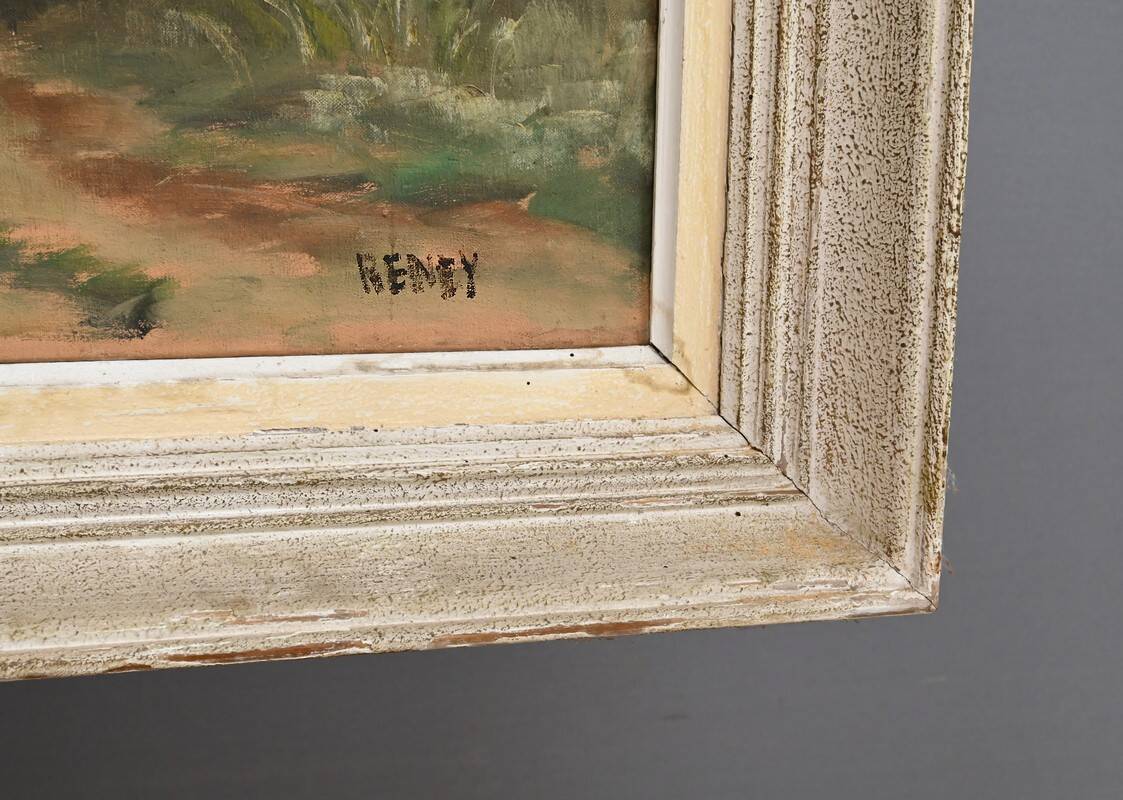 Large Painting “The Mill”, signed Reney – Part 1 of the 20th century