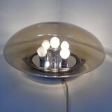 Large glass ceiling light from Limburg, 1960s