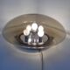 Large glass ceiling light from Limburg, 1960s