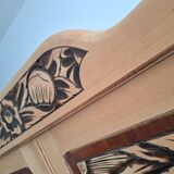 Large art deco wardrobe, antique wardrobe