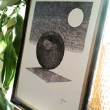 "Ombre projetée" encre de chine