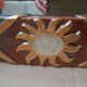 Large ceramic mirror signed Marion de Crecy, daughter of Mithé Espelt