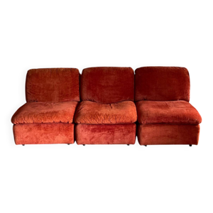 Canapé 3 places en velours