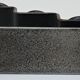 Sculptural candle holder patinated steel design 80s