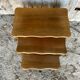 Set of 3 Vintage Nesting Tables with Turned Wooden Legs #D592