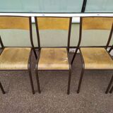 Set of 6 school chairs