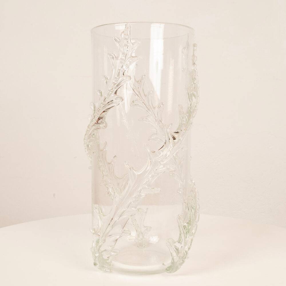 Rare monumental Piumato vase by Barovier & Toso, 1940s
