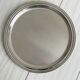 Round metal mirror tray