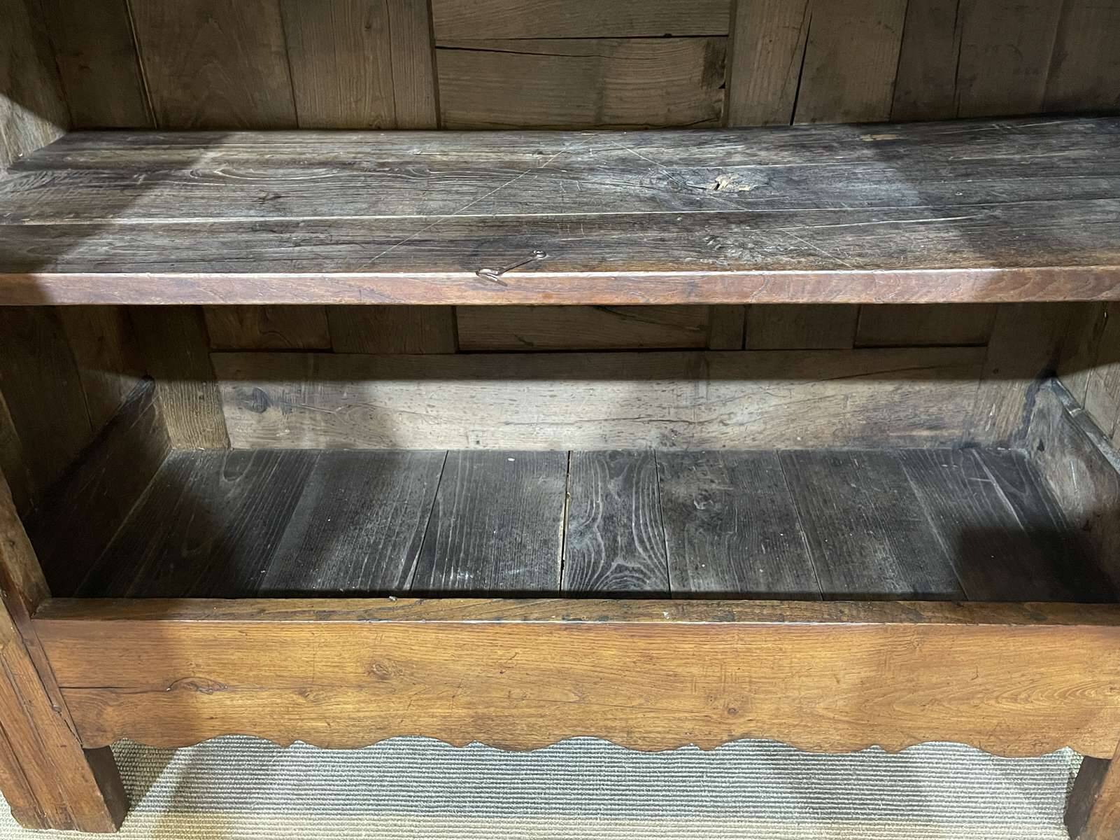 19th century Breton 4-door chestnut sideboard