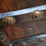 Antique mirror with door