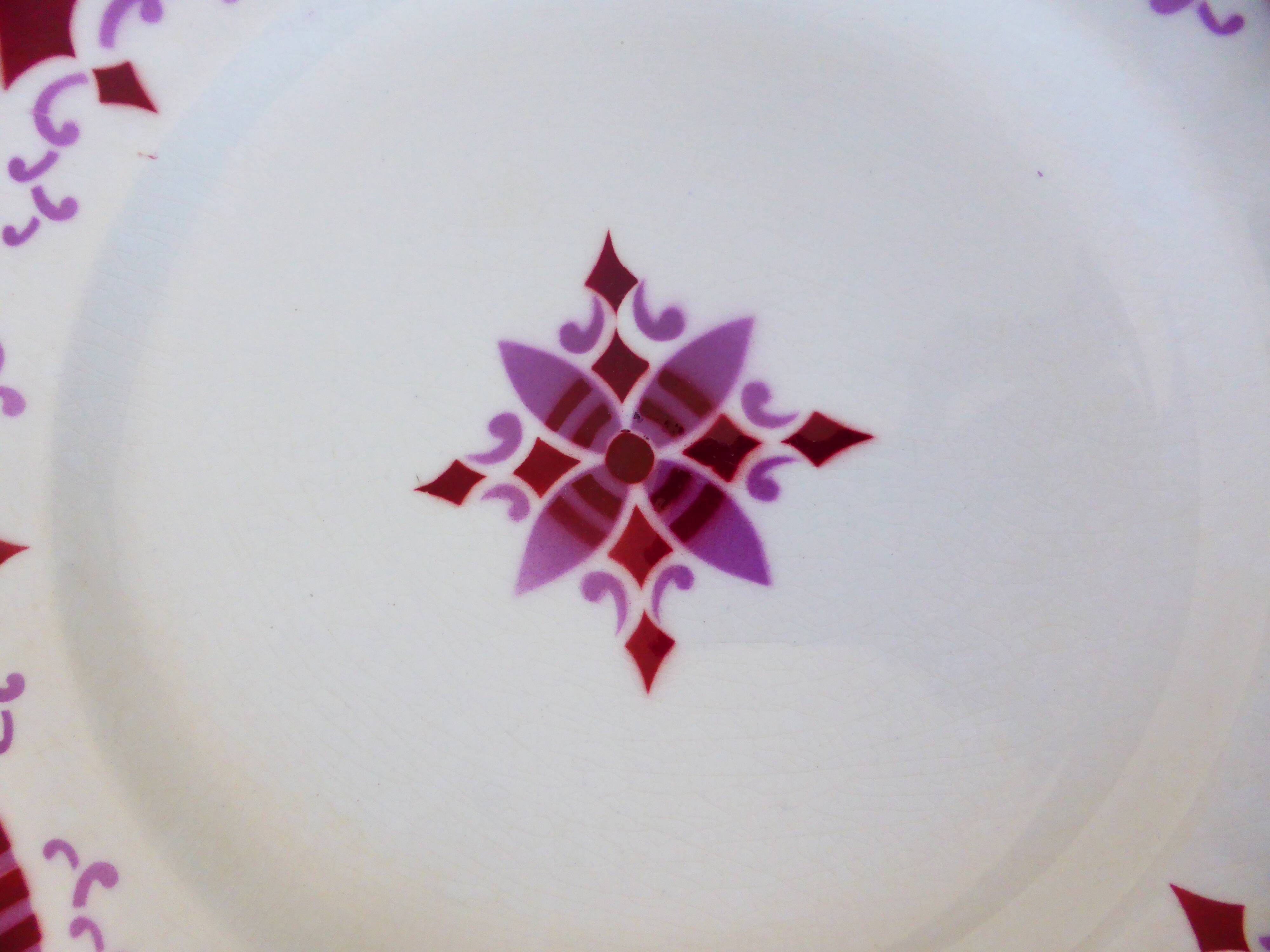 6 flat plates from Moulin des Loups and Hamage, Madeleine model 2106199