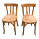 Paire de chaises bistrot Baumann
