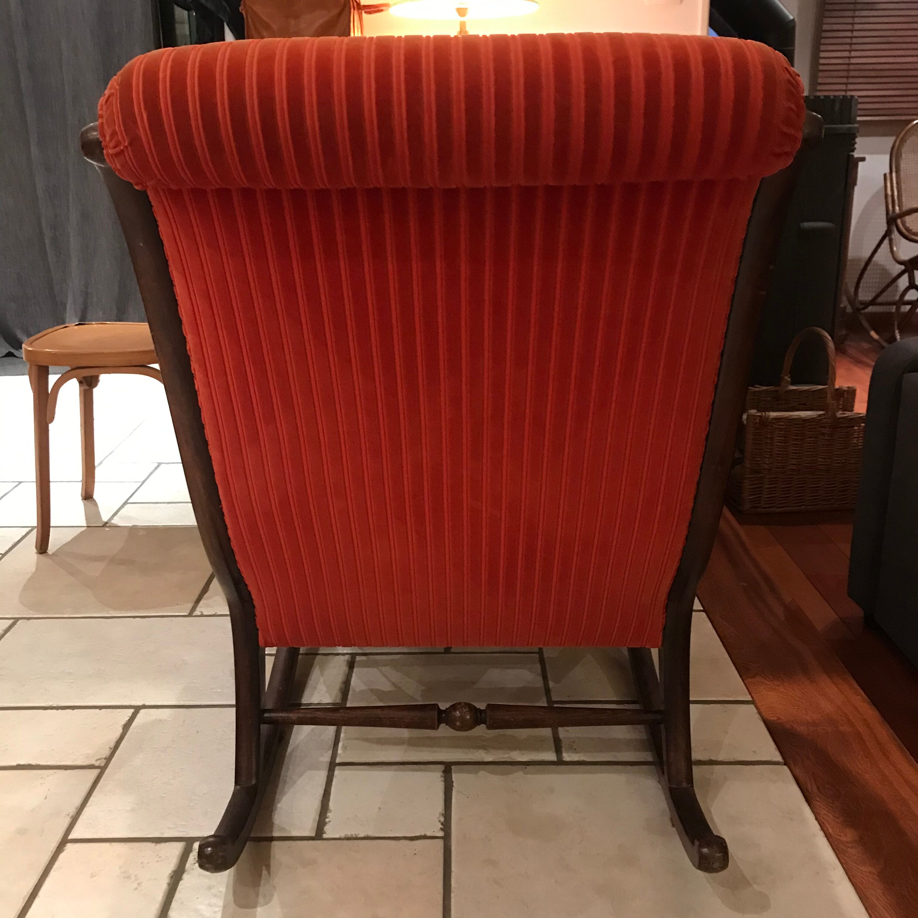 Rocking-chair velvet