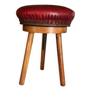 tabouret piano vintage