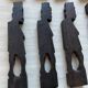 12 Carved Ebony Knife Holders in African Style