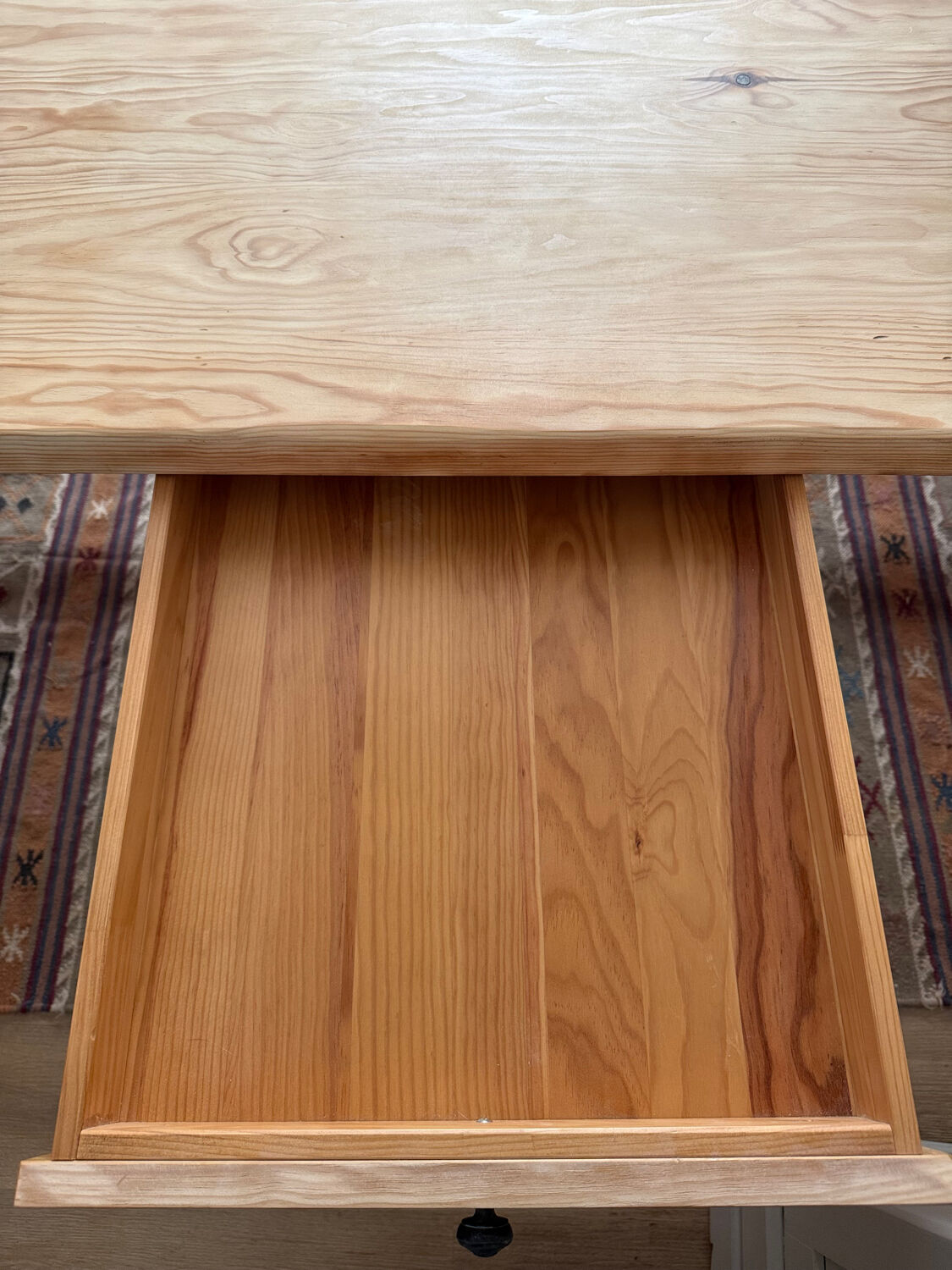 Large farmhouse table in solid ash