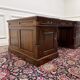 Large classic English Chesterfield partner desk