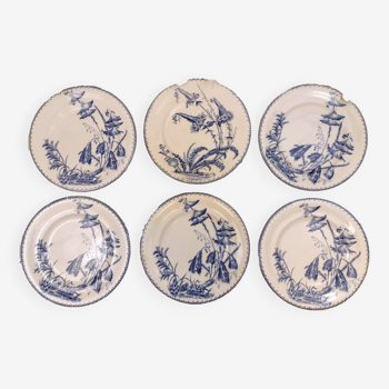 6 Clairefontaine Indiana round plates