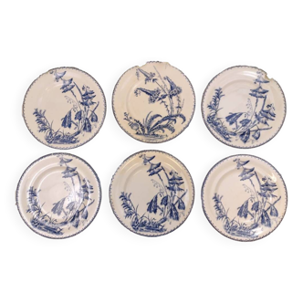 6 Clairefontaine Indiana round plates