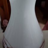 White Opaline Pop Art Ball Vase by Florence