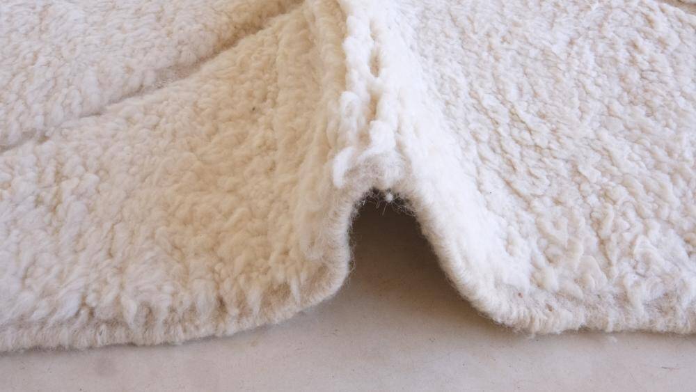 Tapis Blanc Beni Ourain - 297 x 224 cm