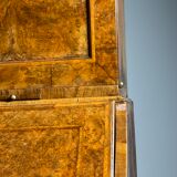 Burr walnut bureau bookcase 19th century