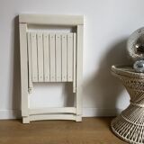White folding vintage chair
