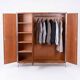 Bauhaus Wardrobe in Chromed Steel and Walnut by Slezak, Czech, 1930s