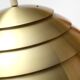 Lampe de plafond des années 1960 Hans-Agne Jakobsson en or