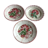 Set of 3 very old plates