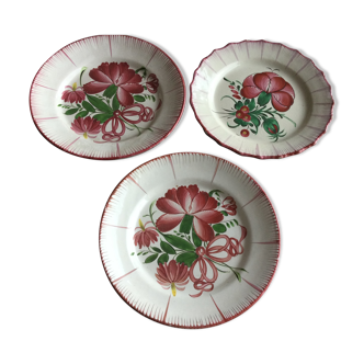 Set of 3 very old plates