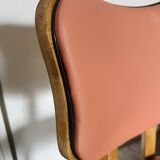 Suite de 4 Fauteuils Vintage « papillon » Pieds Compas