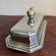 Silver-plated butter dish