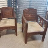 Pair of Moroccan armchairs