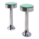 Pair of vintage retro stools from the 1950s.